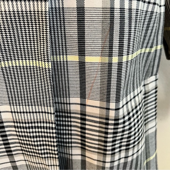 Avec Les Filles Black/ White/ Yellow Plaid Coat - Picture 8 of 12